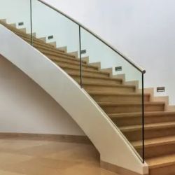 Glasbalustrade Trap Gebogen